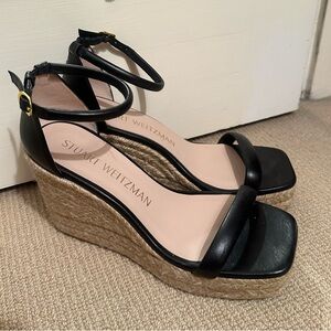 Stuart Weitzman Black Wedges